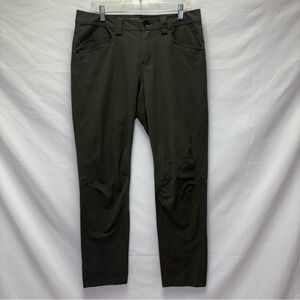 Arc’teryx Levon Pant Men’s 34 Green Cotton Nylon Blend Technical Outdoor Gear